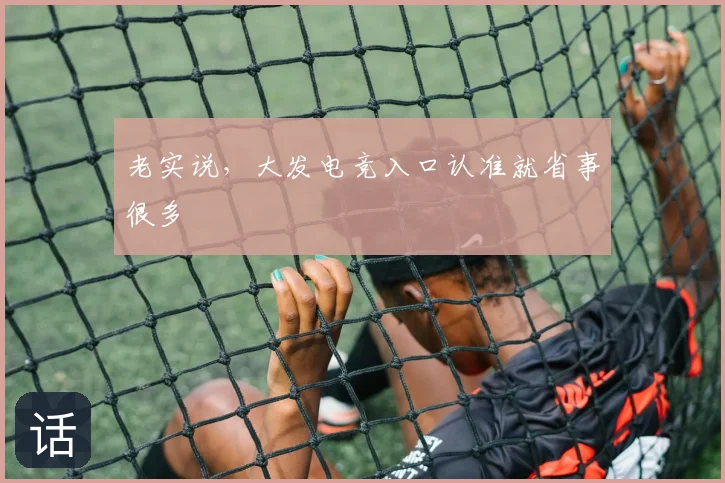 老实说，大发电竞入口认准就省事很多